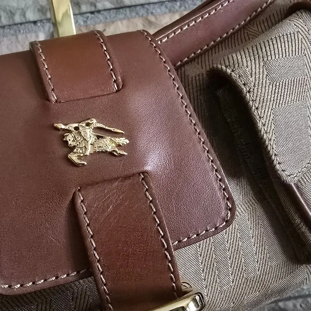 Burberry Brown Plaid Shoulder Bag - Picture 4 of 13